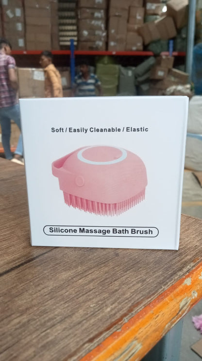 Silicone Bath Brush – Massage & Shampoo Dispenser for Shower – view 11