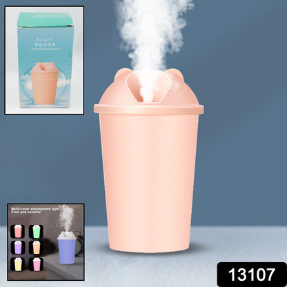 USB Humidifier – Cute Bear LED Air Mist Diffuser for Home – side view