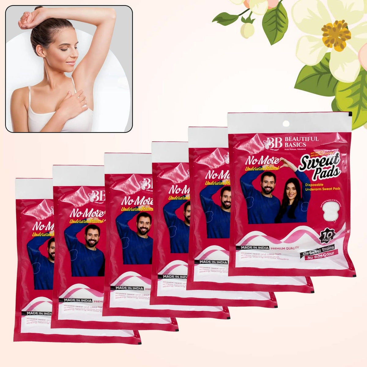 Underarm Sweat Pads – Disposable, Absorbent