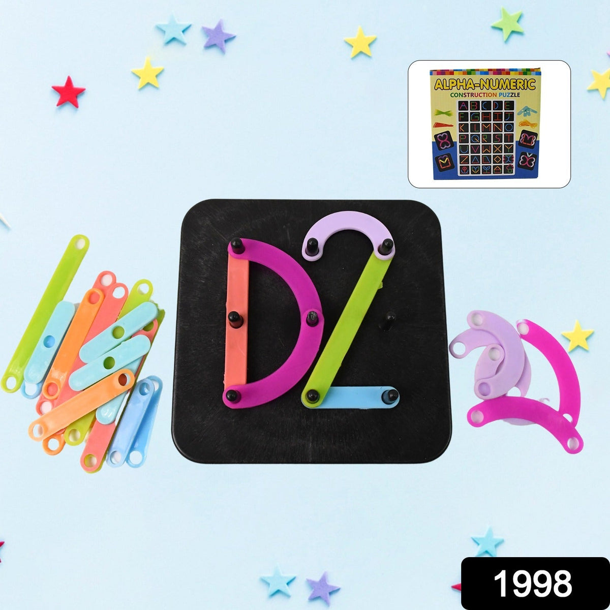 Alphabet Numeric Puzzle – Educational Toy for Kids – side view