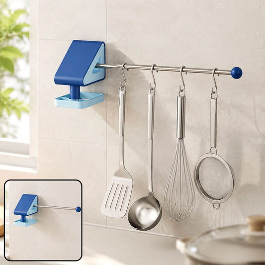 Self-Adhesive Kitchen Utensil Holder – No-Drill Hooks
