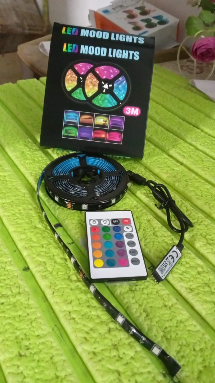 RGB LED Strip Lights – 3M Multi-Colour USB with Remote – view 8