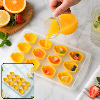 Fruit Ice Cube Tray – Silicone Multi-Shape Freezer Mold