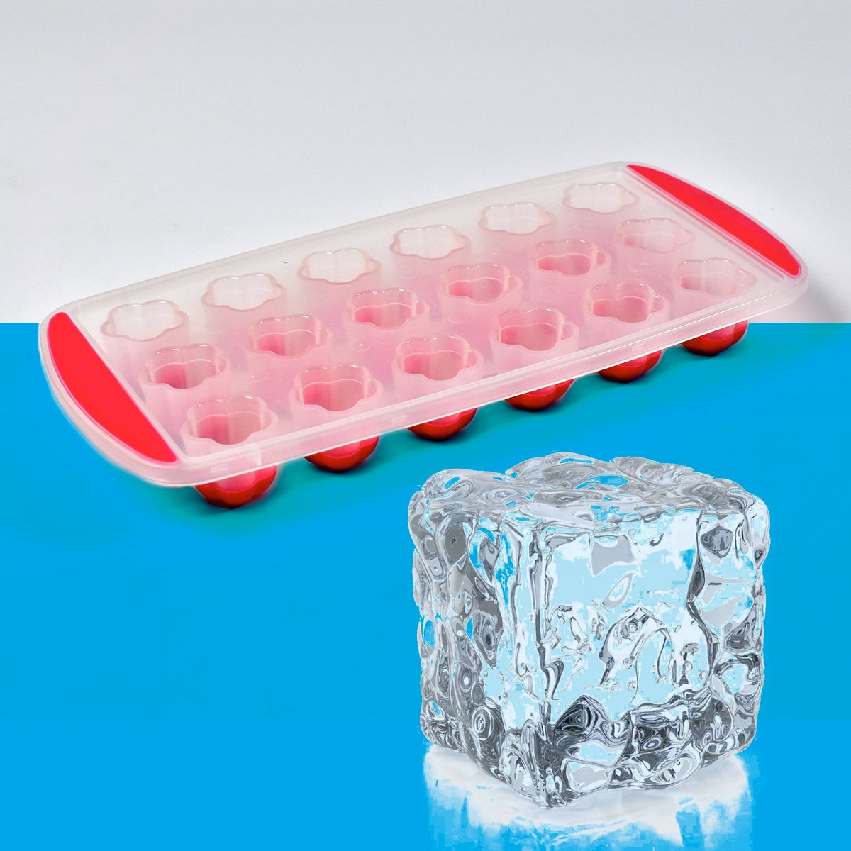 Flower Ice Tray – 18-Cavity Silicone Mold, BPA-Free