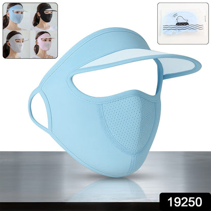 UV Protection Cap – Full Face Sun & Dust Shield – side view