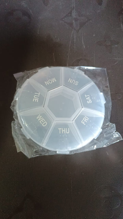 7-Sided Portable Pill Box – Compact Weekly Medicine – view 7