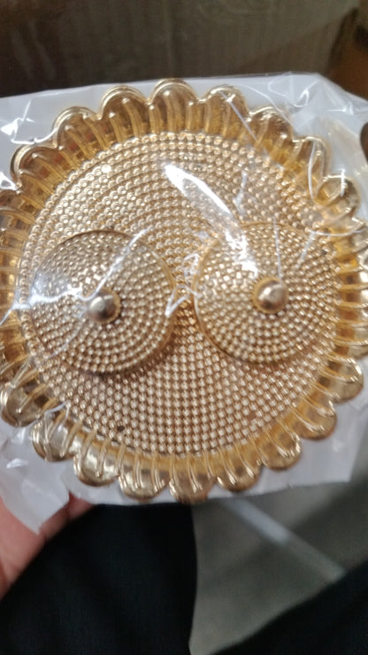 Puja Thali – Round Kumkum Holder for Festivals & Gifts – view 7