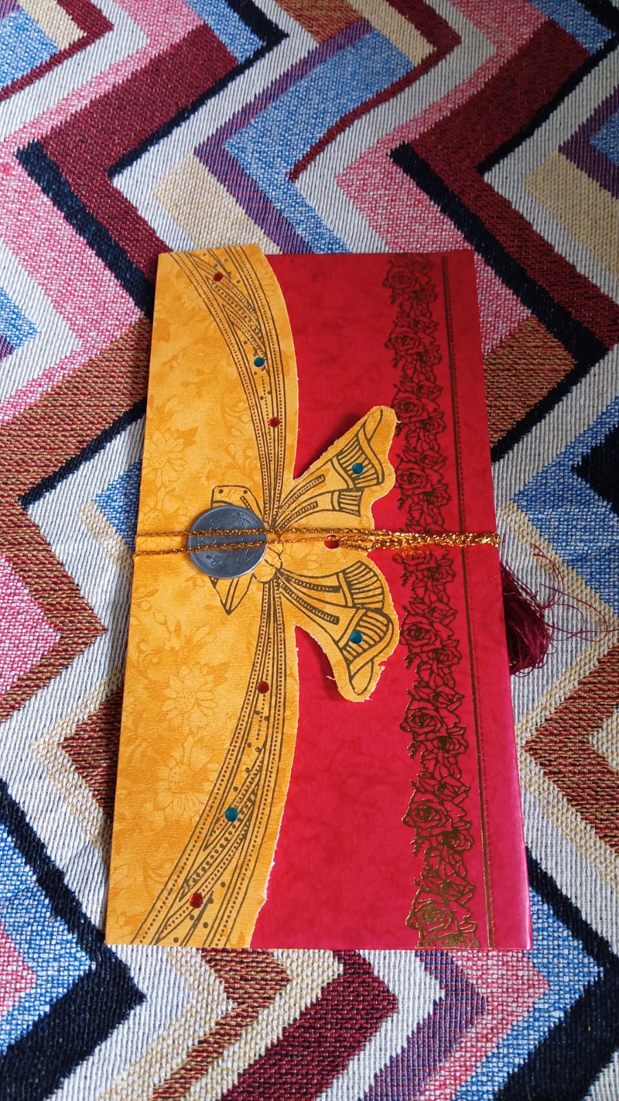 Wedding Shagun Envelope – Multicolour Premium Cash Cover – view 7