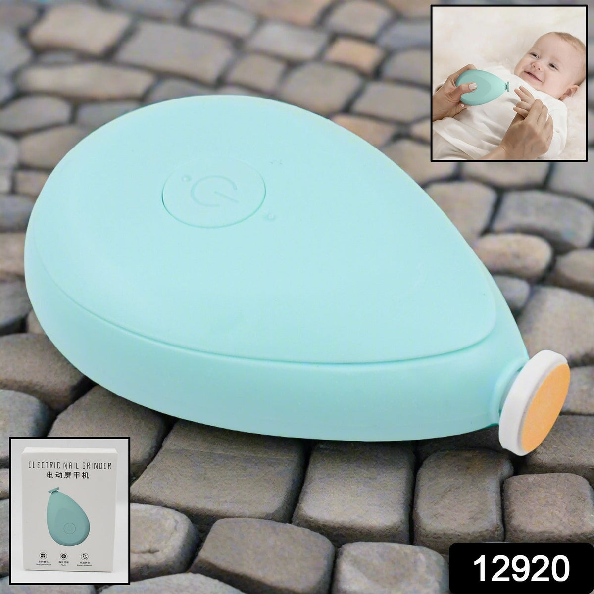 Baby Electric Nail Trimmer – Gentle Infant Nail File – side view