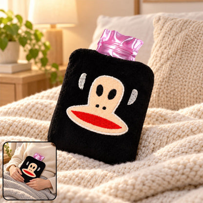 Mini Hot Water Bag – Emoji Cover for Pain Relief