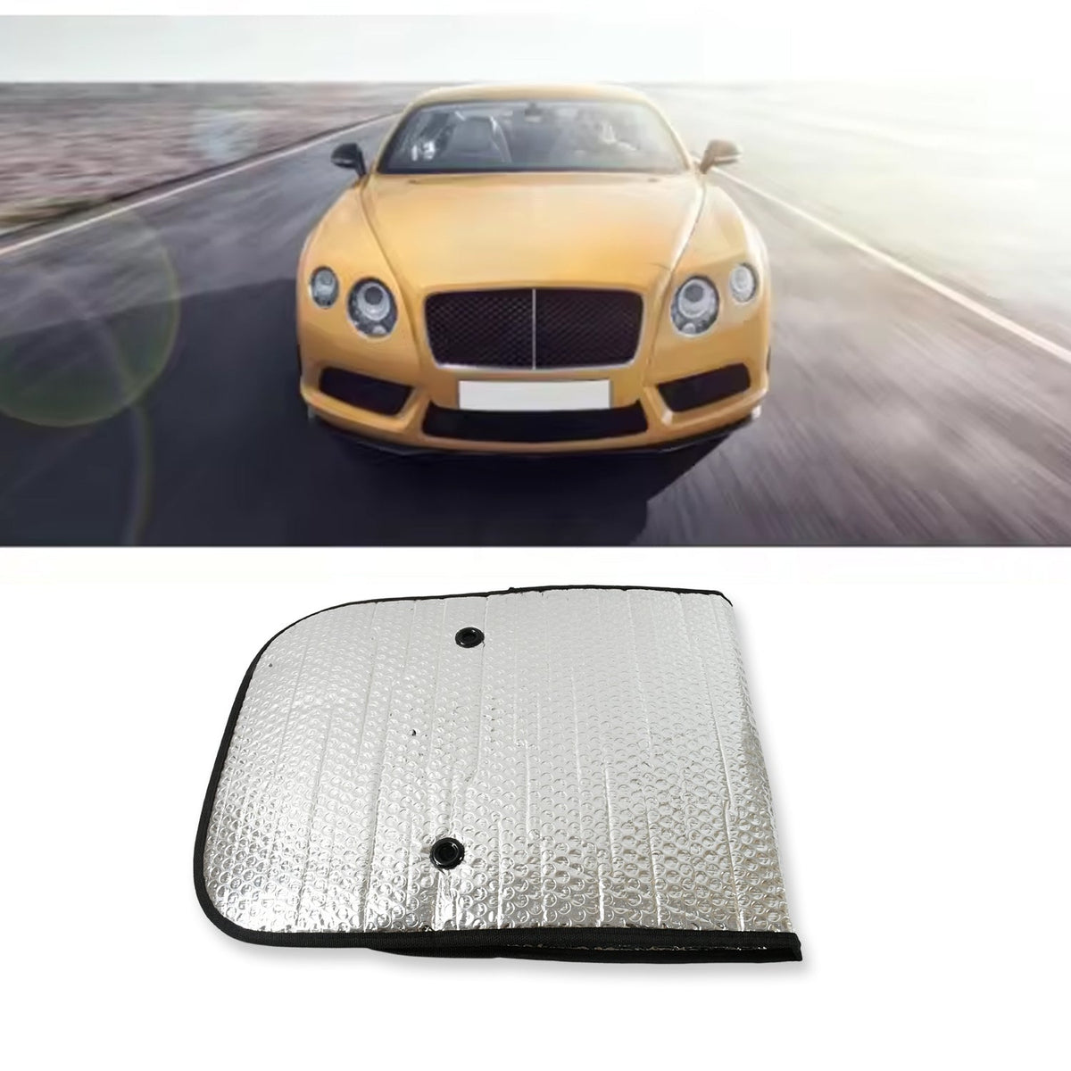 Car Windshield Sun Shade – UV Protection & Vehicle Cooling – close-up