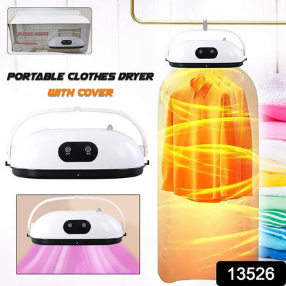 Portable Clothes Dryer – Quick Dry Folding Machine – side view
