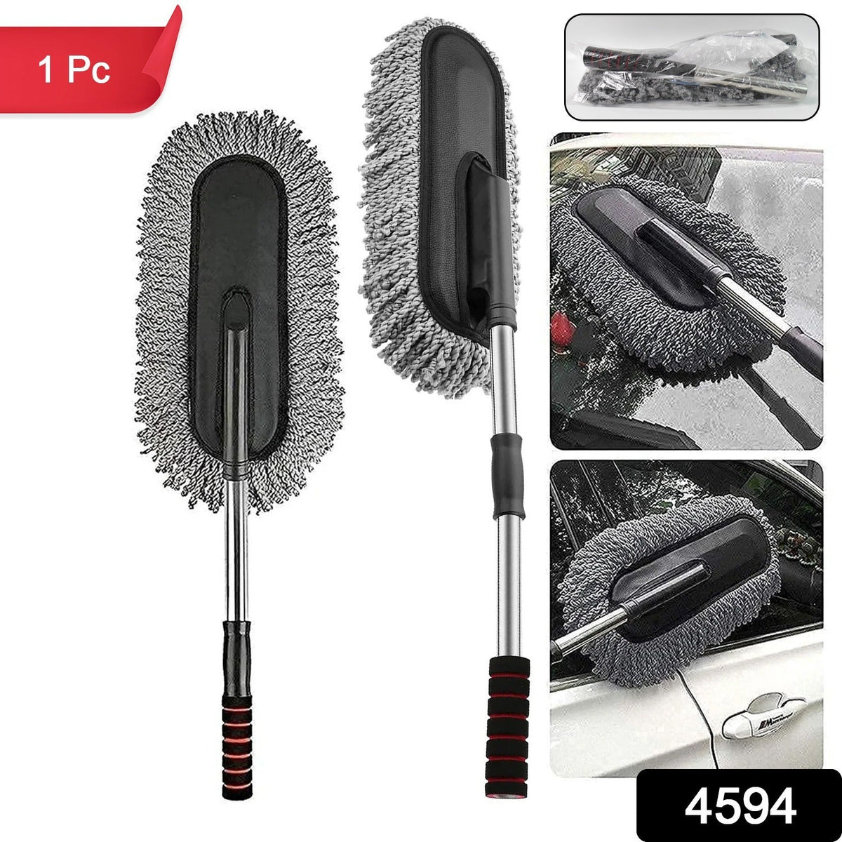 Car Dust Brush – Gentle Interior & Exterior Cleaning – side view