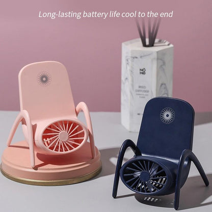 Portable Phone Holder Fan – Handheld & Multi-Function – close-up