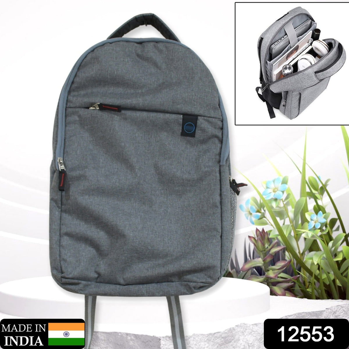 Laptop Bag – Water-Resistant, Padded & Multi-Pocket – side view