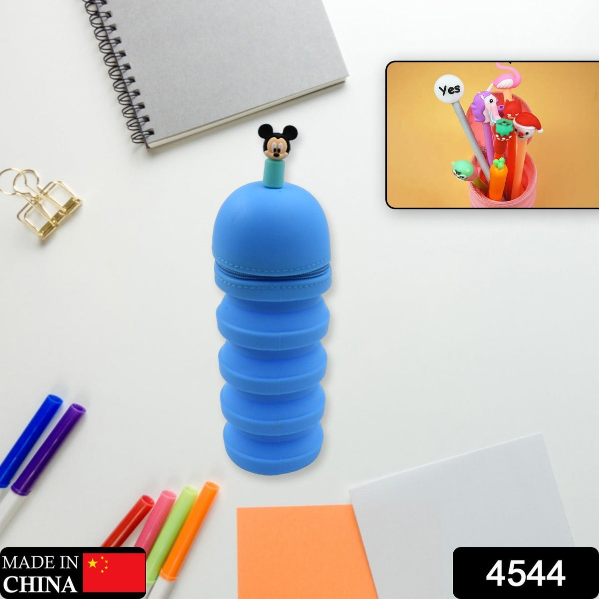 Silicone Telescopic Pencil Case – Large Capacity – side view