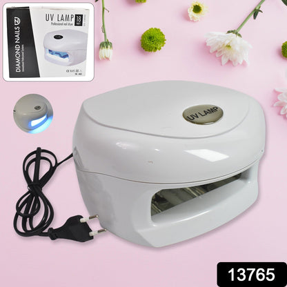 LED UV Nail Lamp 18W – Quick Gel Polish Curing & Nail Dryer – side view