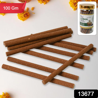 Loban Dhoop Sticks – 100g Traditional Incense for Puja – side view