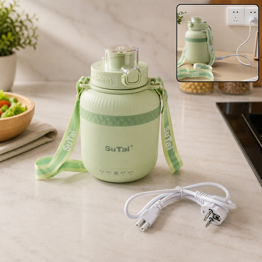 Portable Electric Kettle 600ml, Travel Water Boiler Bottle