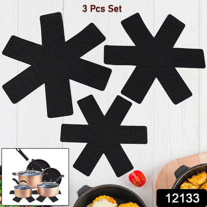 Felt Pots and Pans Protectors – set of 3 Sizes – side view