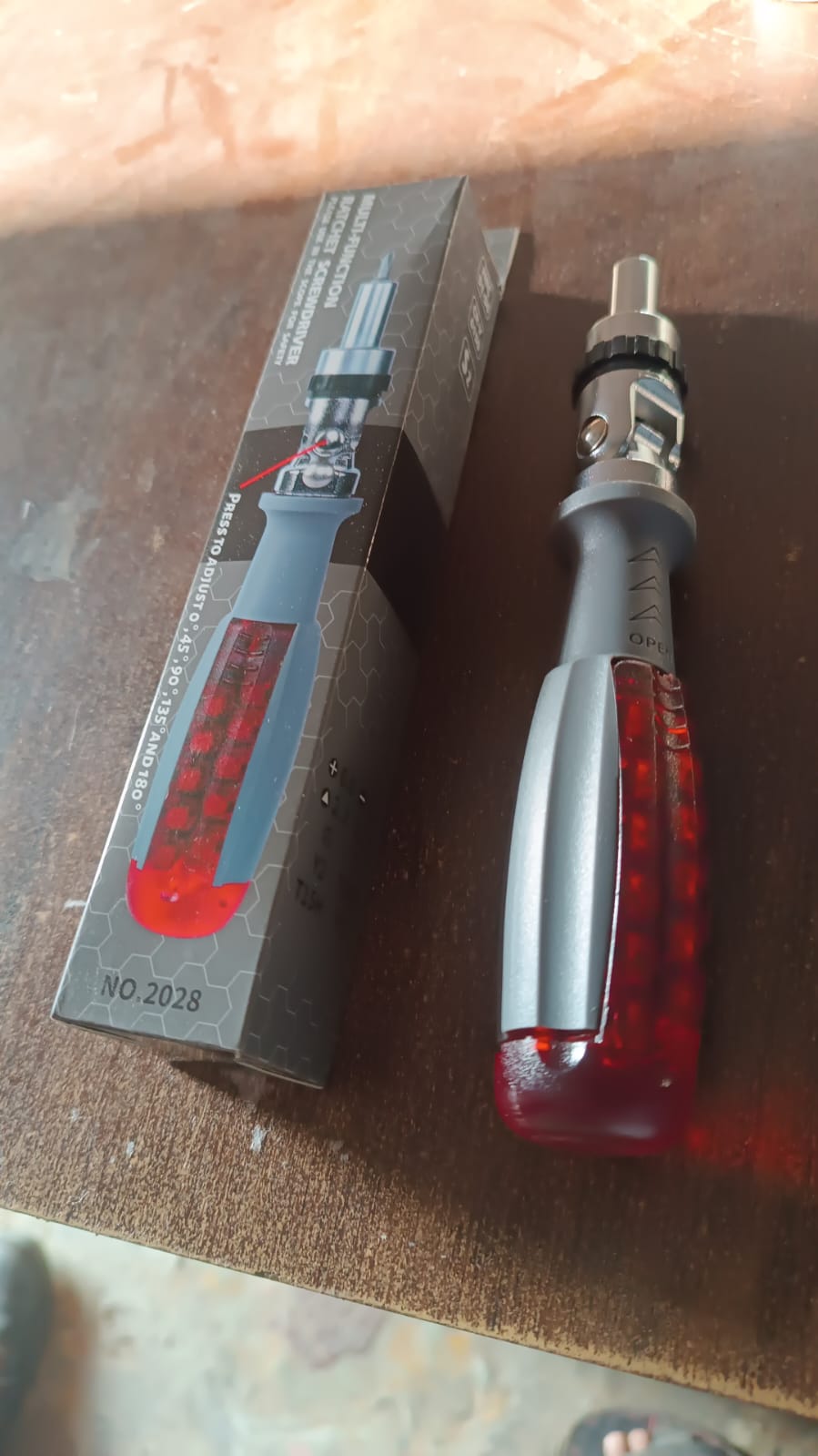 Ratchet Screwdriver set – Adjustable Angle & 20 Bits – view 6
