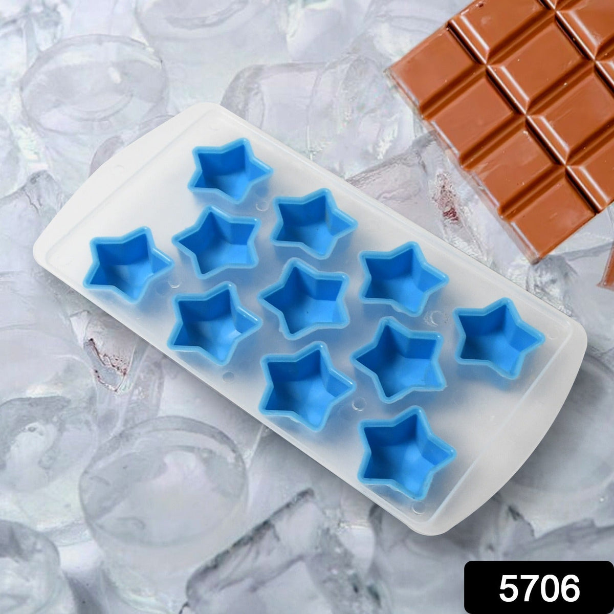 Silicone Star Ice Cube Tray – side view