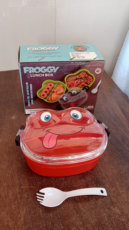 Froggy Lunch Box for Kids – Double Layer, Leakproof Tiffin – view 7
