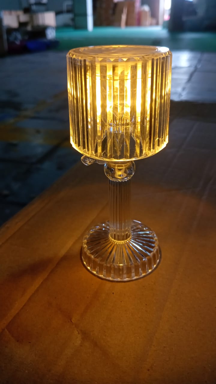 Crystal LED Desk Lamp – Portable Acrylic Glow – view 7
