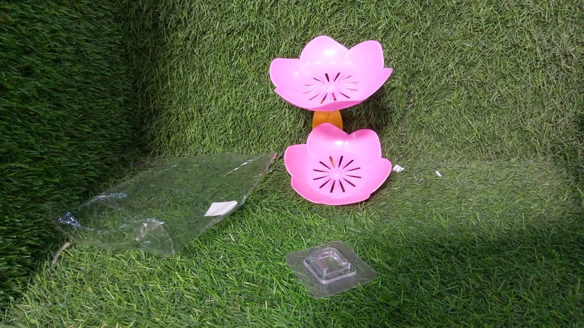 Self-Draining Soap Dish – Flower Design Bathroom Holder – view 9