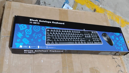 Wired Keyboard Mouse Combo – Ergonomic USB set – view 8