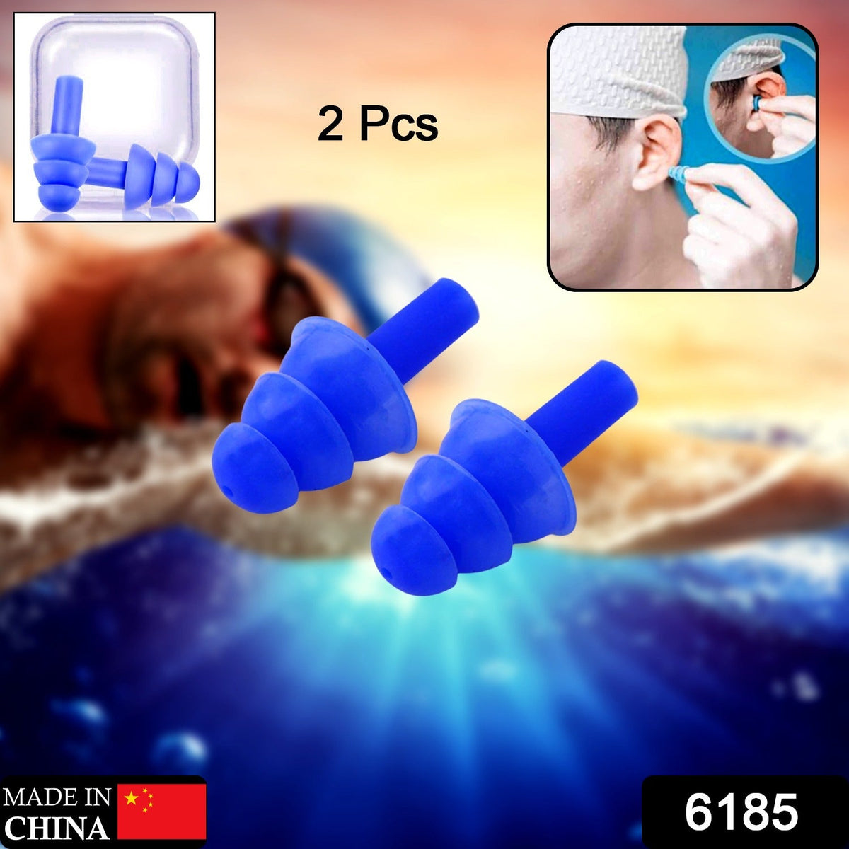 Foam Ear Plugs – Ultra Soft, Reusable for Sleep & Travel – side view