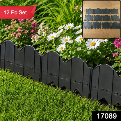 Decorative Plastic Garden Lawn Edging Border set – side view