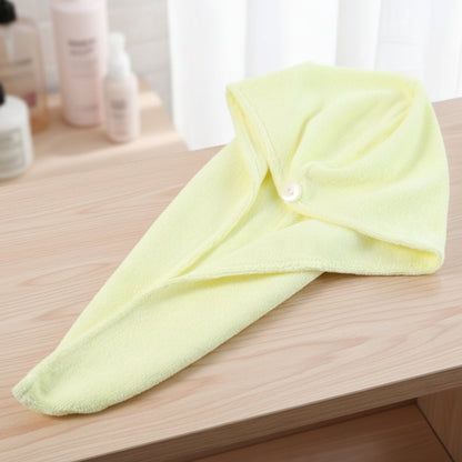 Quick Dry Microfiber Hair Wrap Turban with Button Fastening – view 11