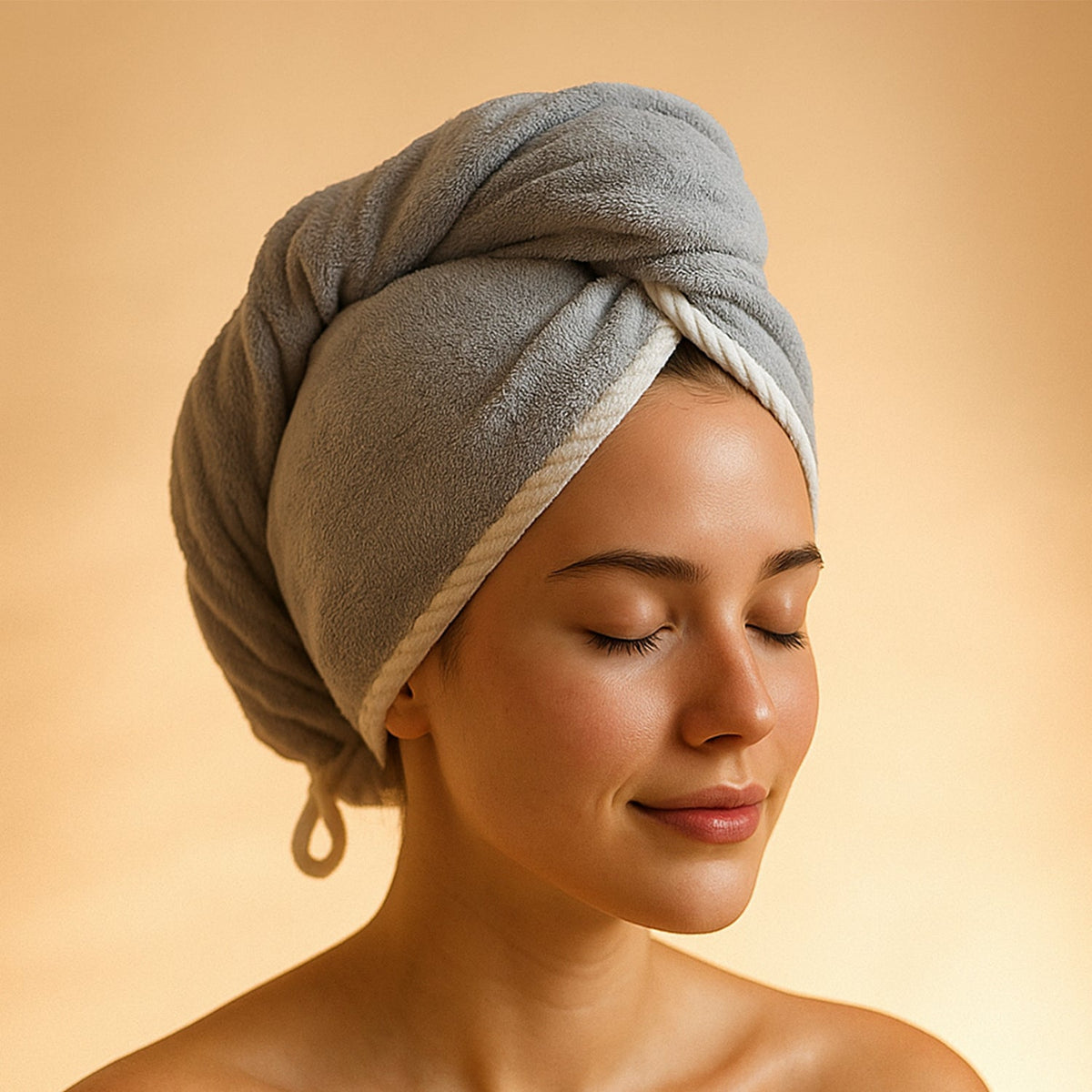Hair Drying Towel Wrap – Quick Dry Microfiber Turban – view 7