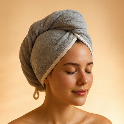 Hair Drying Towel Wrap – Quick Dry Microfiber Turban – view 7