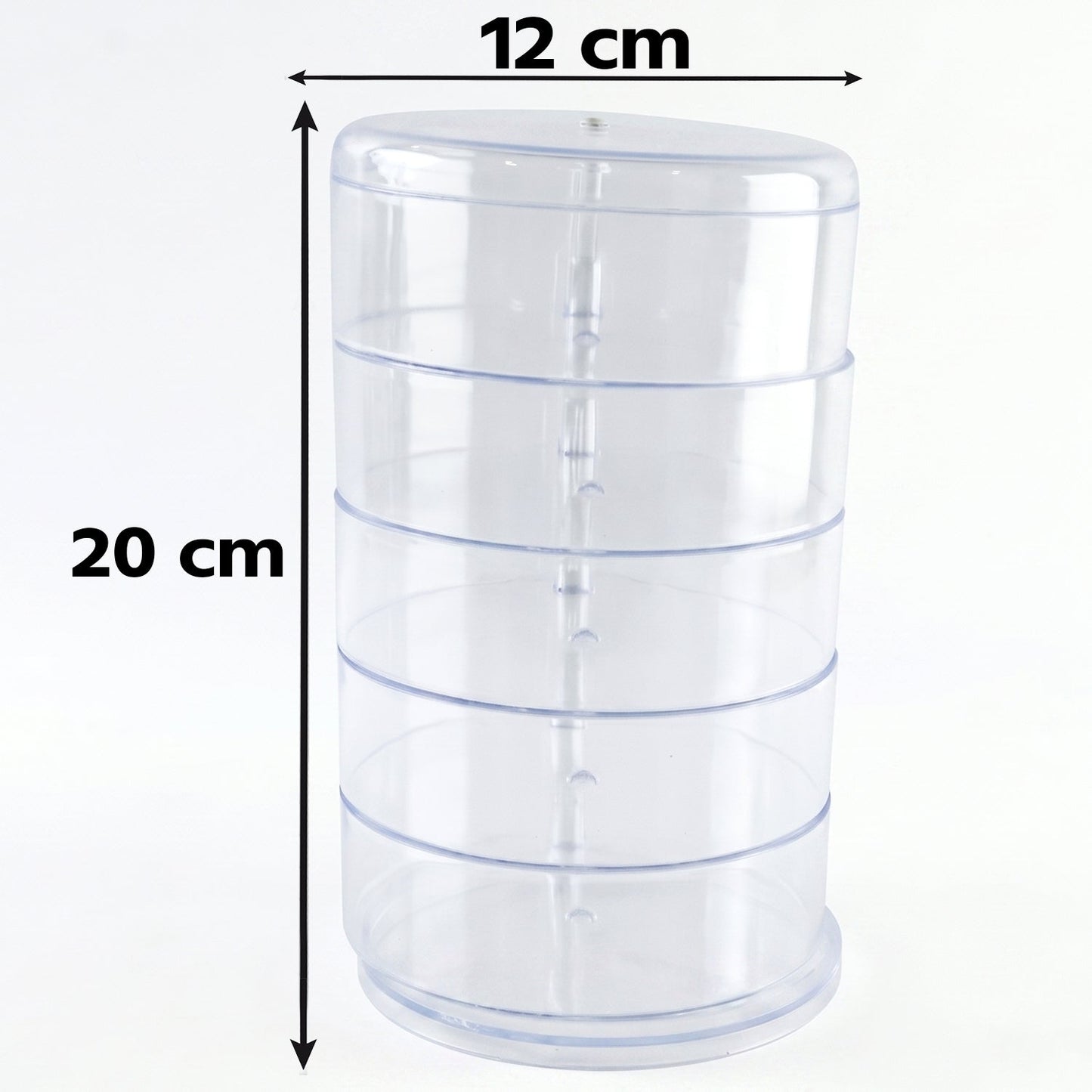 360 degree rotating jewellery organizer for tidy accessory storage