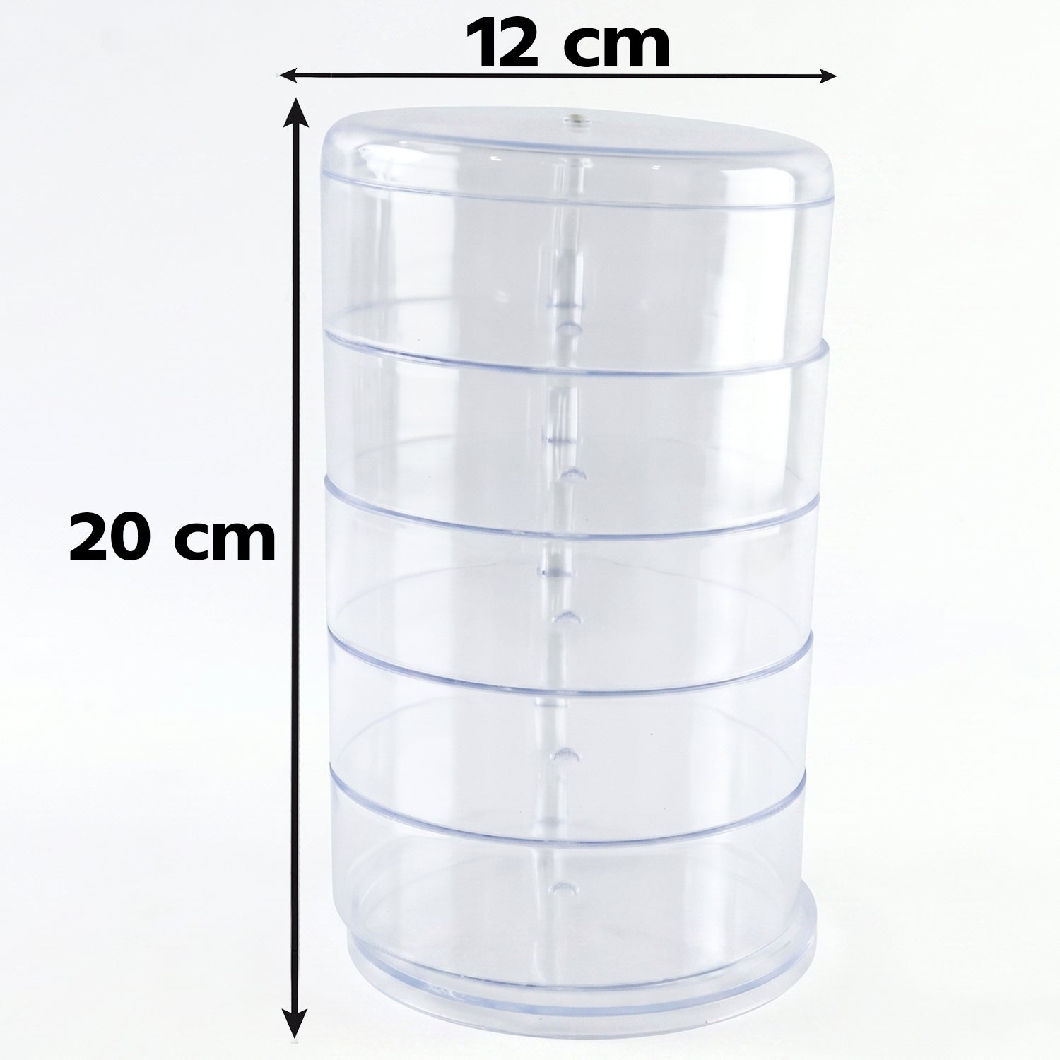 360 degree rotating jewellery organizer for tidy accessory storage