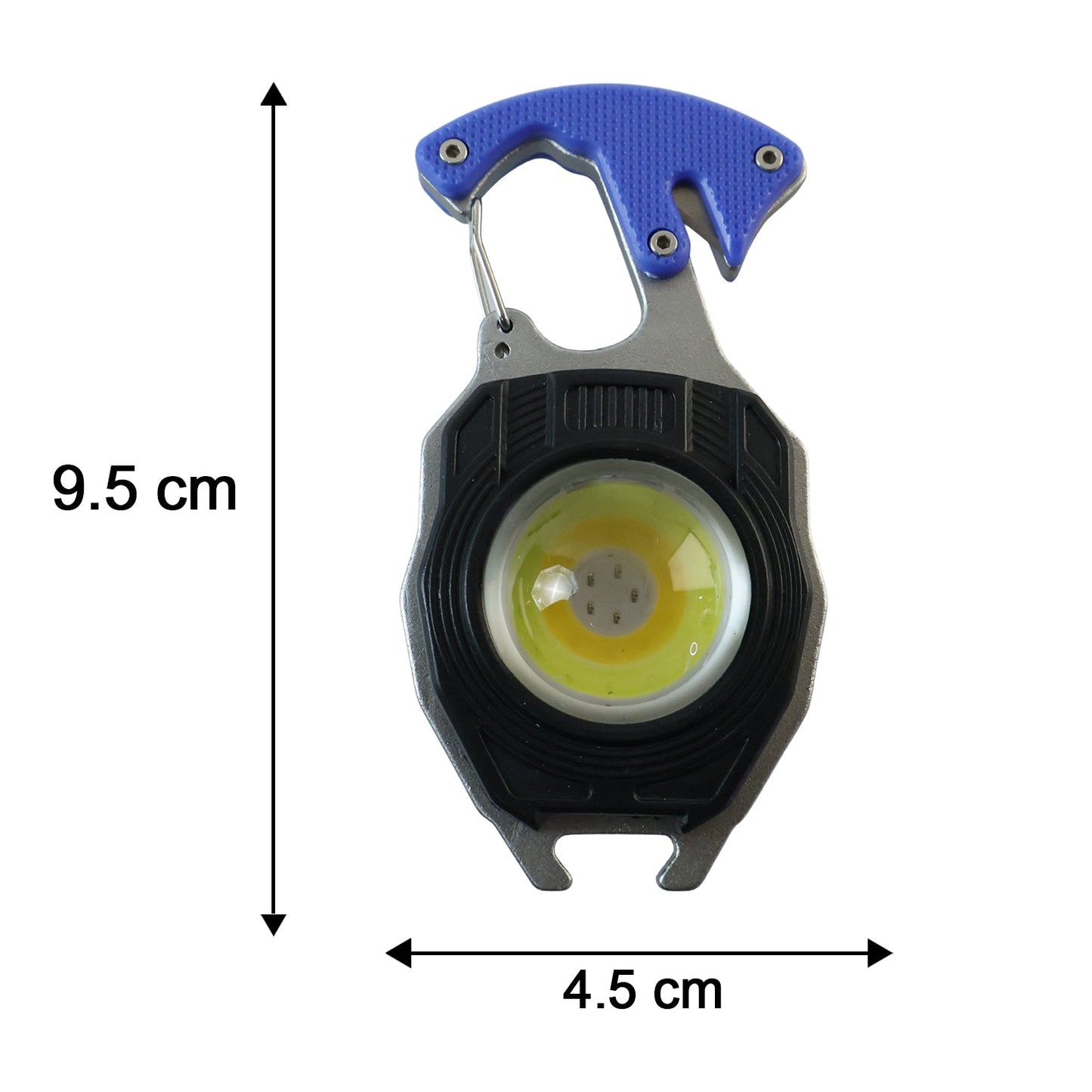 Travel LED Light Keychain Rechargeable Multifunction Mini Flashlight (1 Pc)