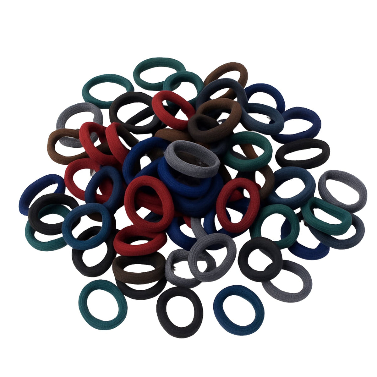 Small Hairbands – Multicolour Rubber Bands (Pack of 100) – alternate view