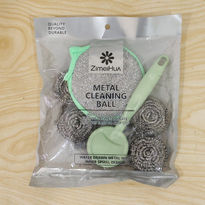 Kitchen Cleaning set – 6-in-1 Stainless Steel Scrubber – view 9
