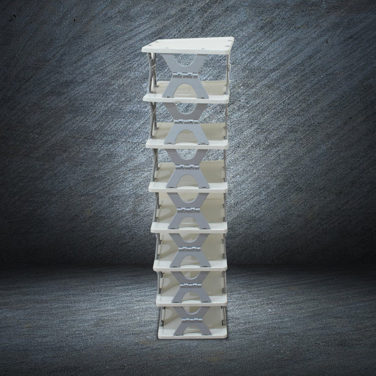 Foldable Shoe Rack – 8-Layer Space-Saving Storage – close-up