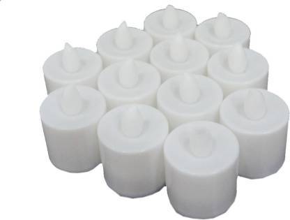 LED Tealight Candles – White 24 pcs for Diwali Decor – detail view