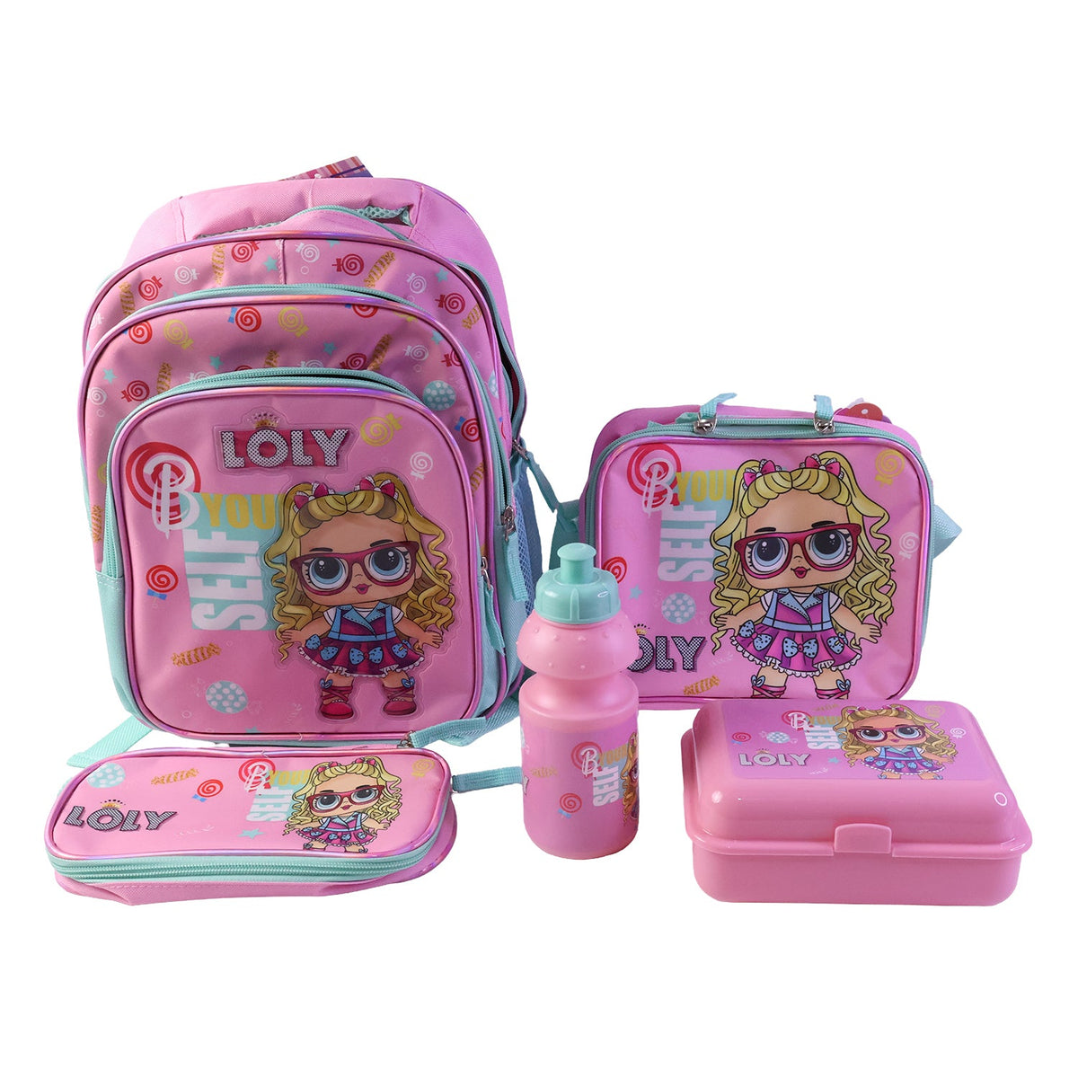 Kids School Bag set – 5-in-1 Combo for School – detail view