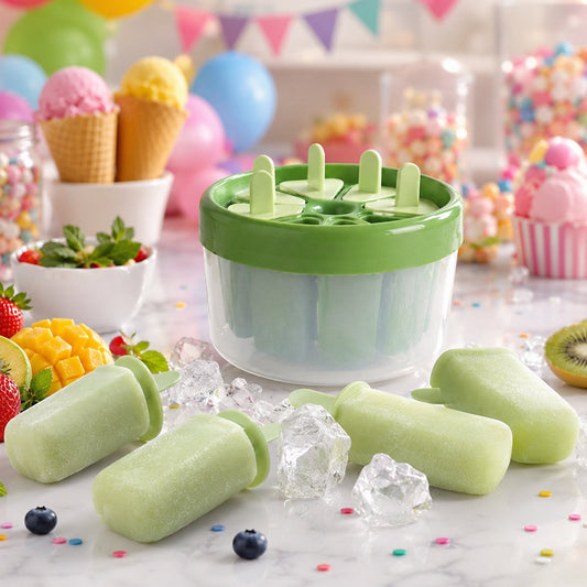 Plastic Ice Candy Popsicle Maker – 8 Molds