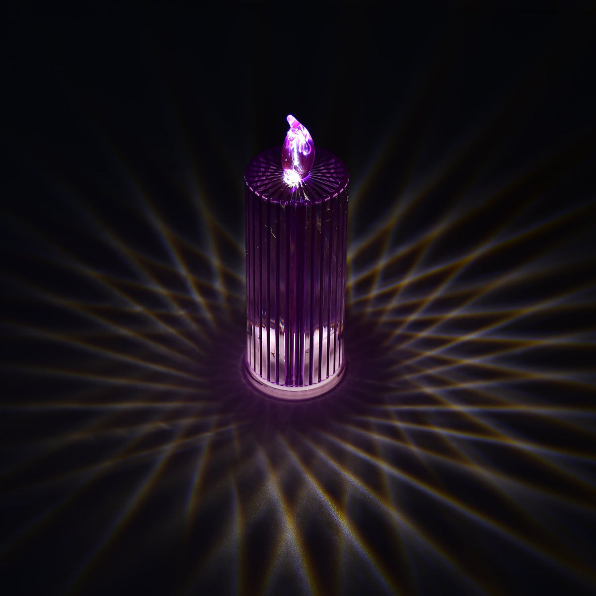 LED Crystal Candle – Glitter Swirling Multicolor Decor – view 8