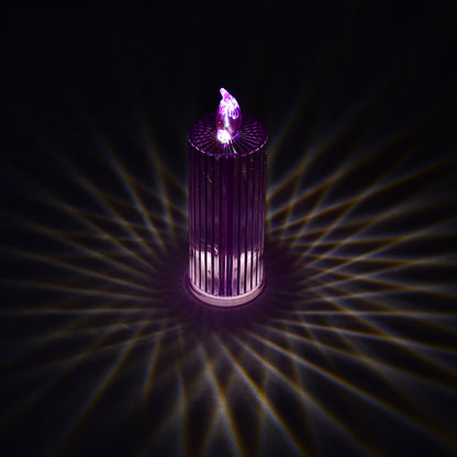 LED Crystal Candle – Glitter Swirling Multicolor Decor – view 8