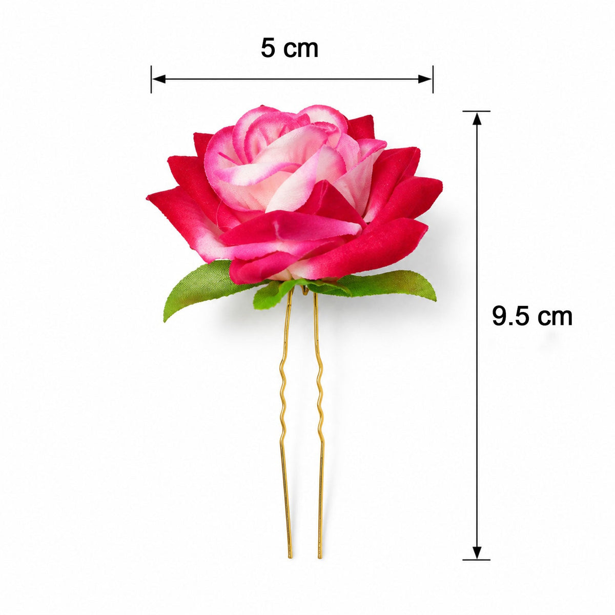 Flower Hair Pin set – Colourful Floral Accessory (12 Pcs) – view 6