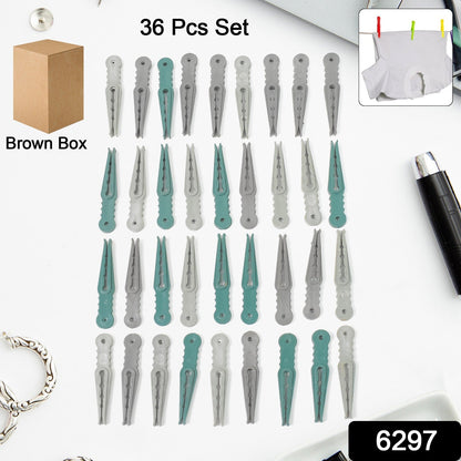 Plastic Cloth Pegs (36 Pcs) – Multipurpose & Strong – side view