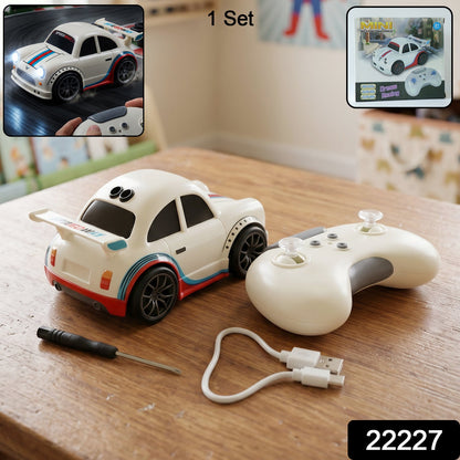 RC racing car toy set includes car, remote and USB charger