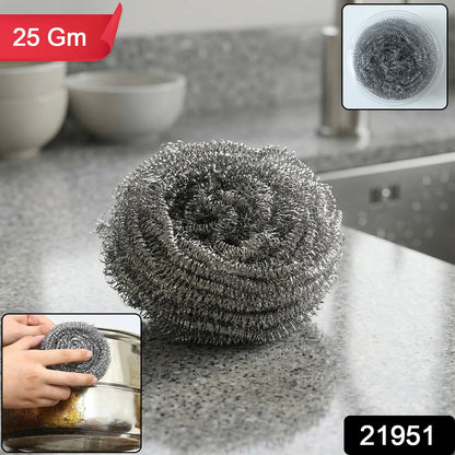 Stainless Steel Scrubber – Heavy Duty Kitchen Cleaning Tool – side view